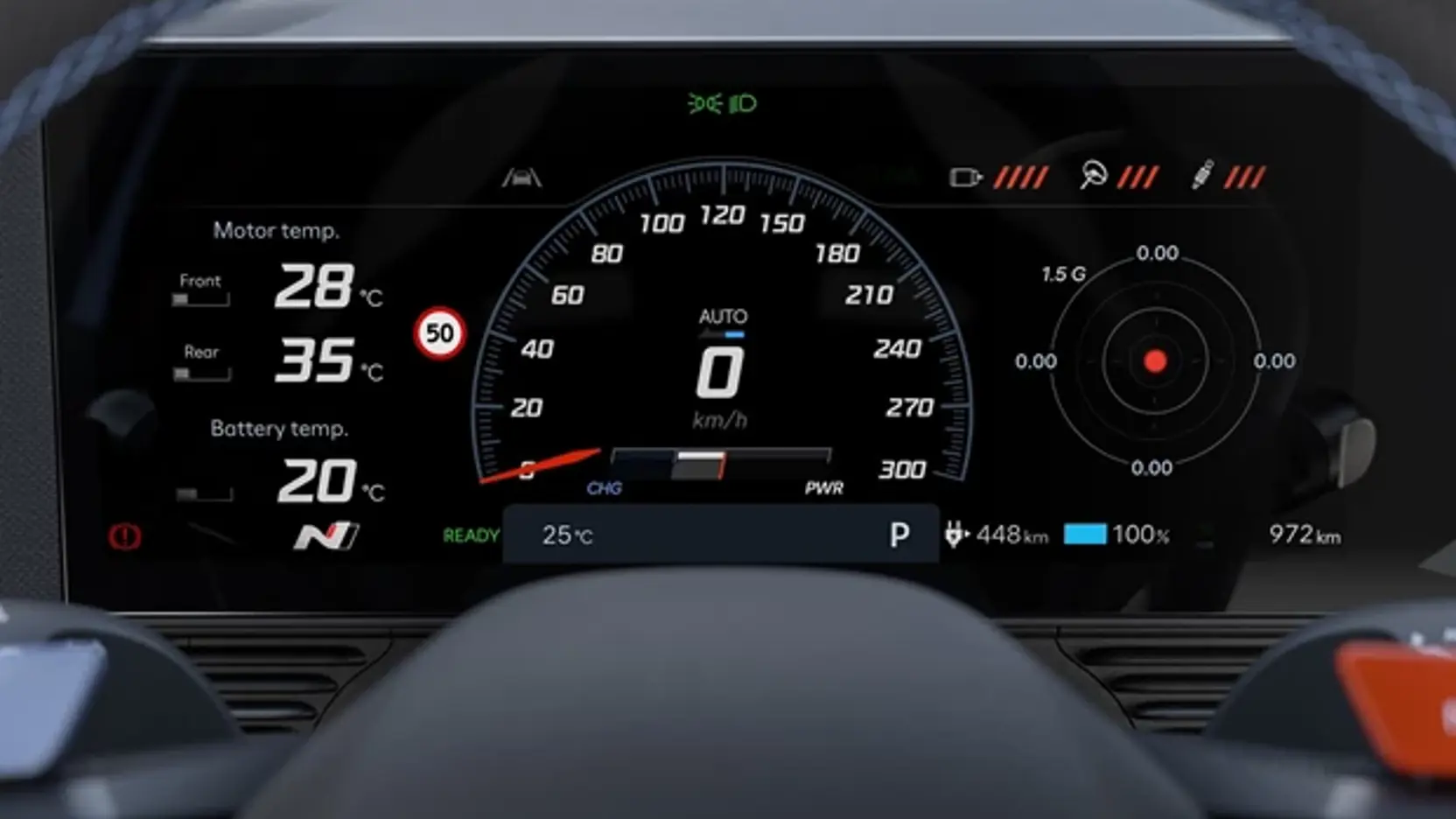 Hyundai Ioniq 5 N Digital Cluster Nmode